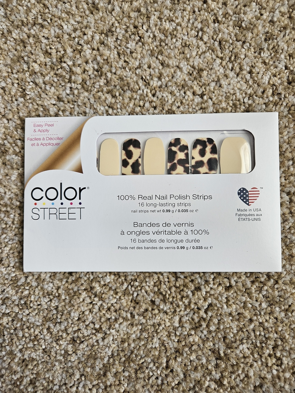 Color Street Leopard & Cream Nail Polish Strips